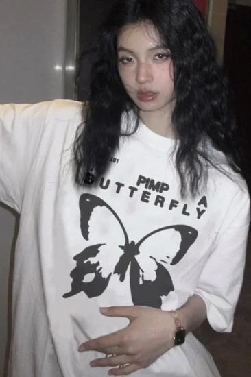 Beyaz Unisex To Pimp Butterfly T-Shirt