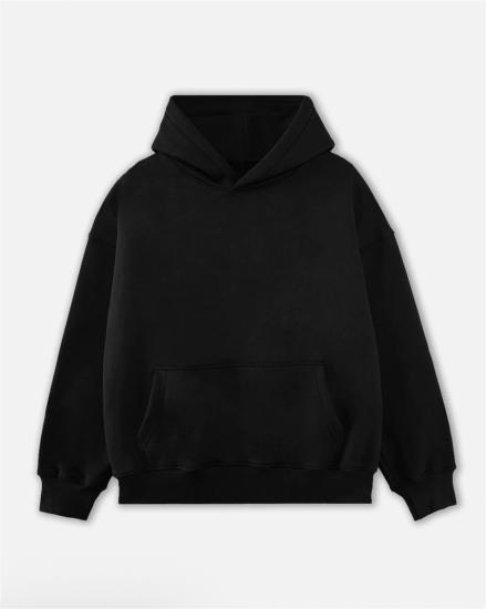 Oversize Siyah Unisex Sweatshirt