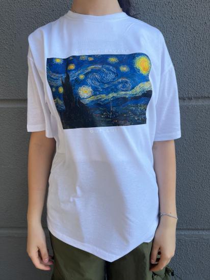 Vincent Van Gogh Yıldızlı Gece Tablosu Baskılı T-shirt