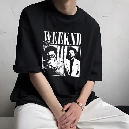 Siyah Unisex The Weeknd T-shirt